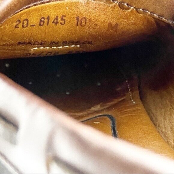 Johnston Murphy Mens Aragon Loafers Size 10.5 Brown Black Tassel Kiltie Moc Shoe - Picture 9 of 12